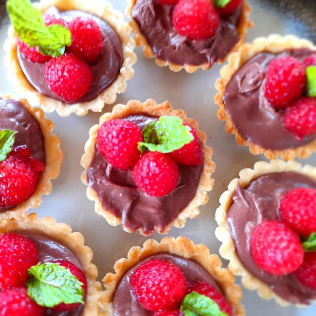 Raspberry Chocolate Tarts