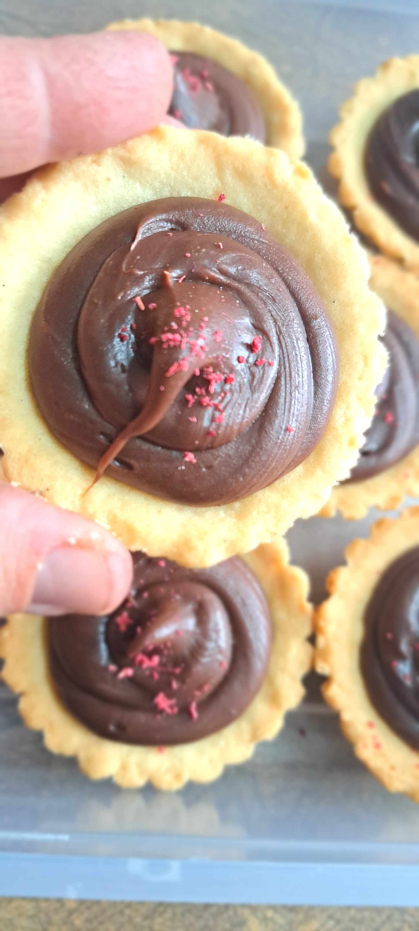 Wattleseed Chocolate Ganache Tarts